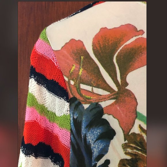 Vintage Bazar de Christian Lacroix print back knit cardigan - Picture 7 of 10